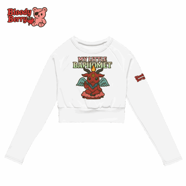 My Little Baphomet | Long-Sleeve Crop Top